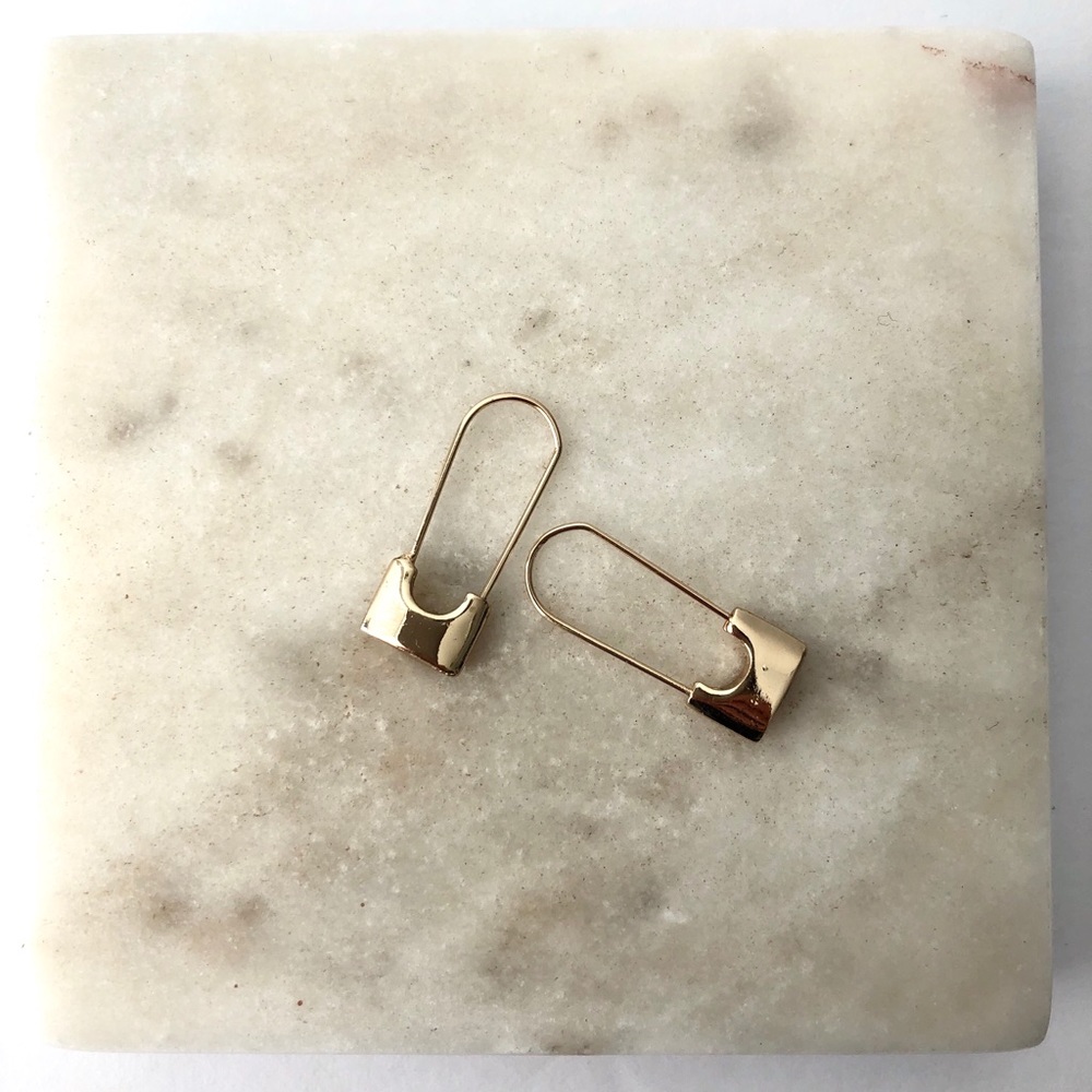 Lock Hoop Earrings